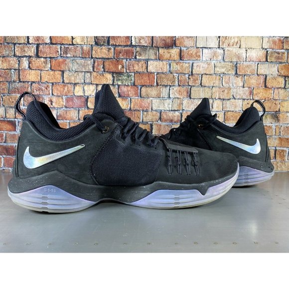 NIKE PAUL GEORGE PG 1 TS PROTOTYPE PRE-HEAT SHINING BLACK NASA 911082-099 16 - Picture 7 of 10